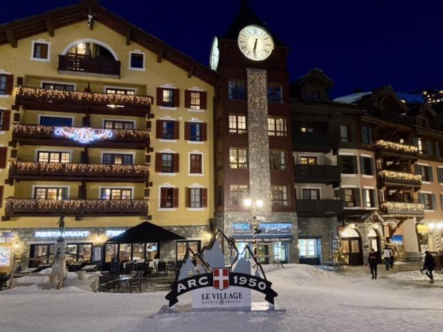 Appartement Arc 1950 M, Ski Au Pied, Piscine Exterieure Chauffee, Remontees Mecaniques A 100M, Sauna Et Salle De Sports Les Arcs  المظهر الخارجي الصورة